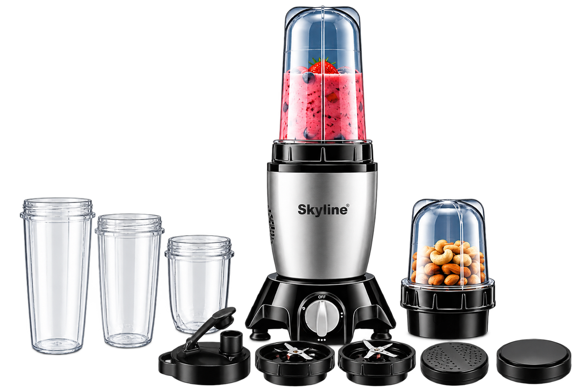 Skyline Nutri Plus VTL-222 500W Mixer Grinder with 3 polycarbonate jars and accessories