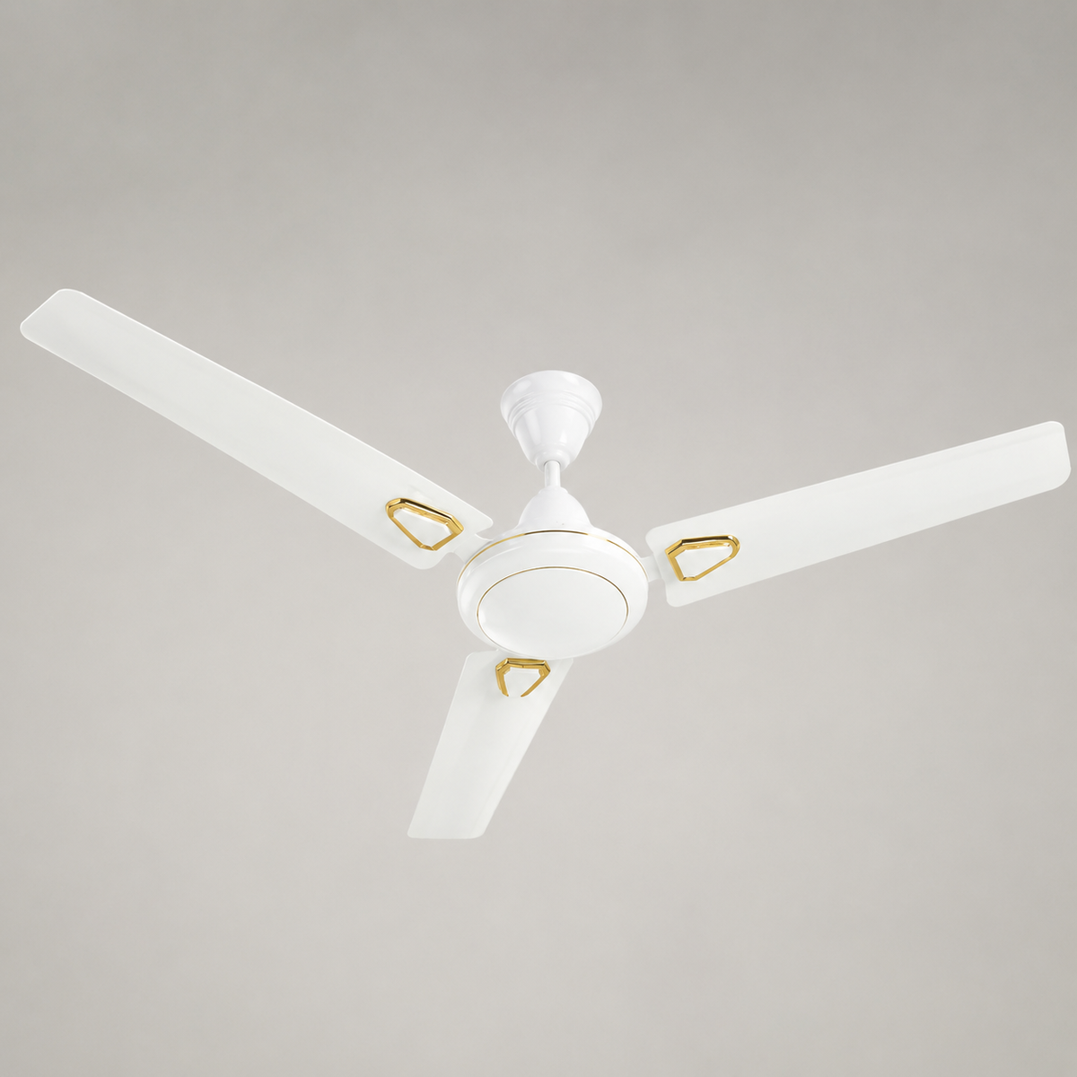 Skyline Skyglide 48 inch white ceiling fan alternate studio angle