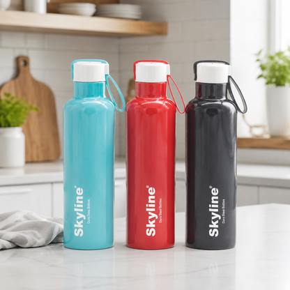Skyline TWEET insulated bottles in a modern kitchen