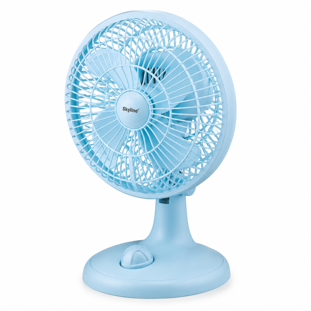 Skyline VTL-2666 compact table fan from an alternate studio angle