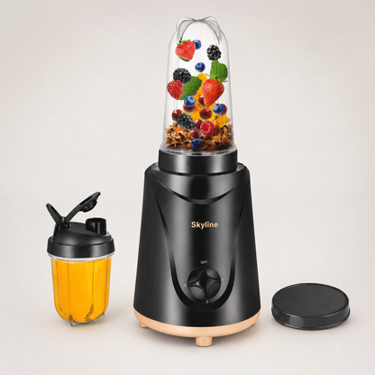 Skyline VTL-4455 Nutri Mix Pro alternate studio angle with accessories