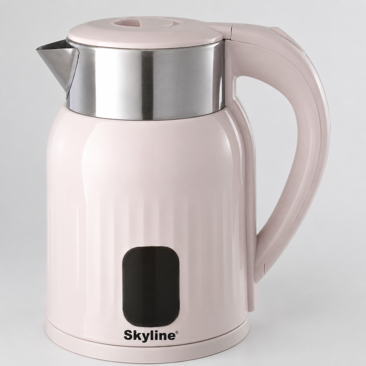 Skyline VTL-5007 brushed steel electric kettle detailed view