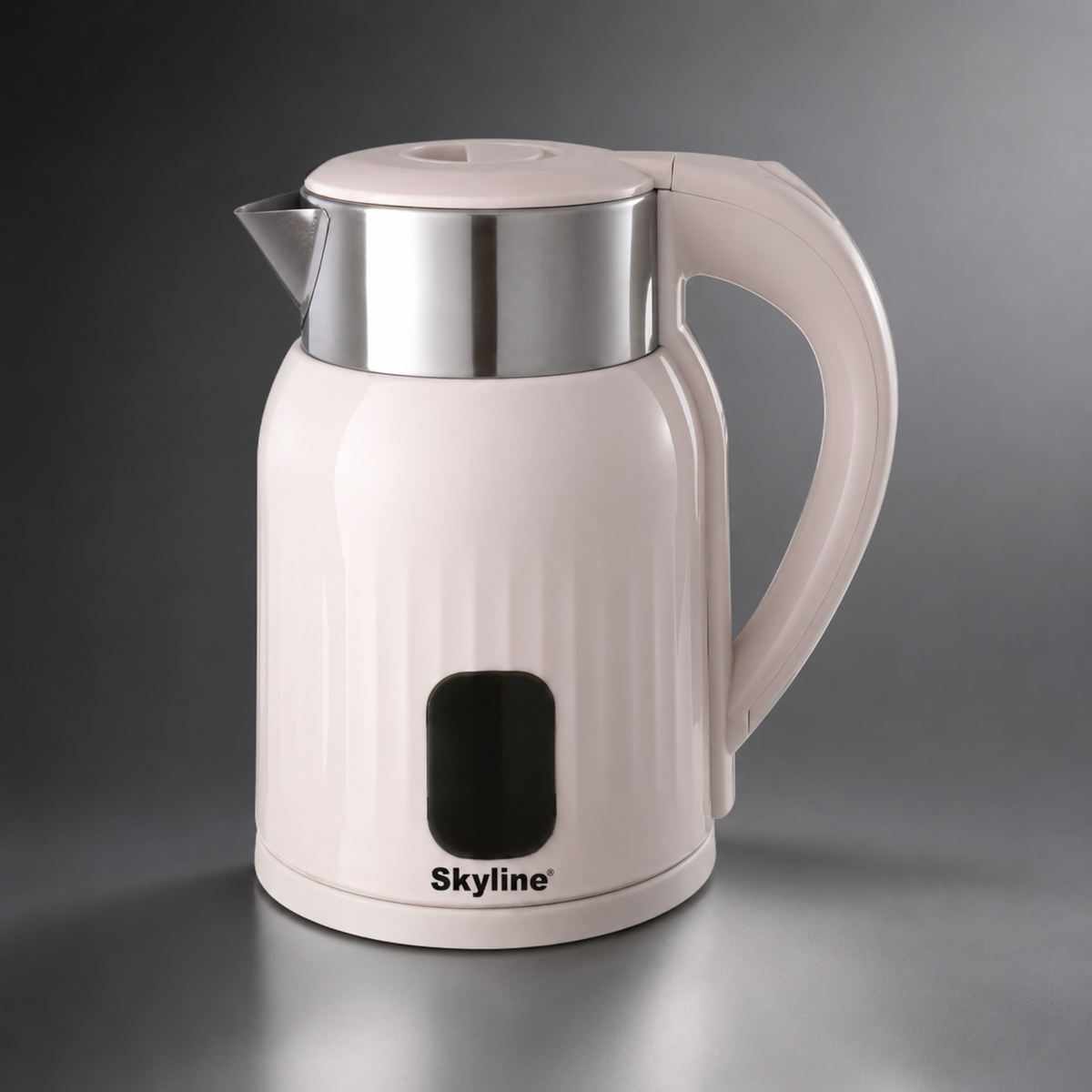 Skyline VTL-5007 stainless steel kettle premium dark studio view