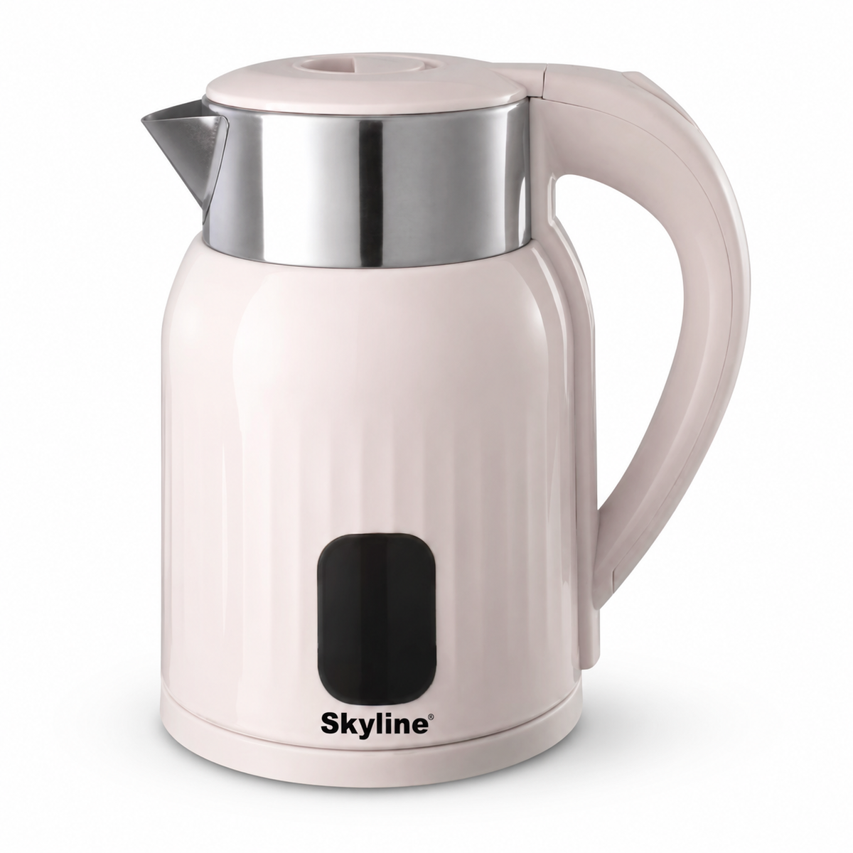 Skyline VTL-5007 1.2 litre stainless steel electric kettle on white background