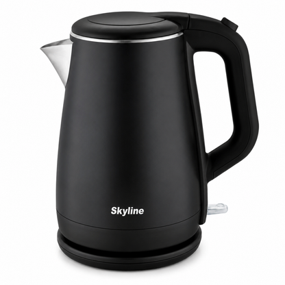 Skyline VTL-5016 black double wall electric kettle hero view