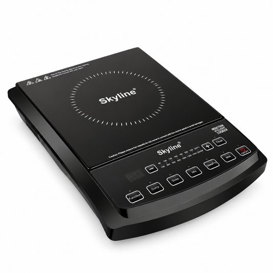 Skyline VTL-5060 black induction cooker on a plain white background