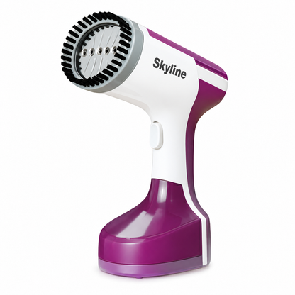 Detail of Skyline VTL-5103 garment steamer vented head and steam holes
