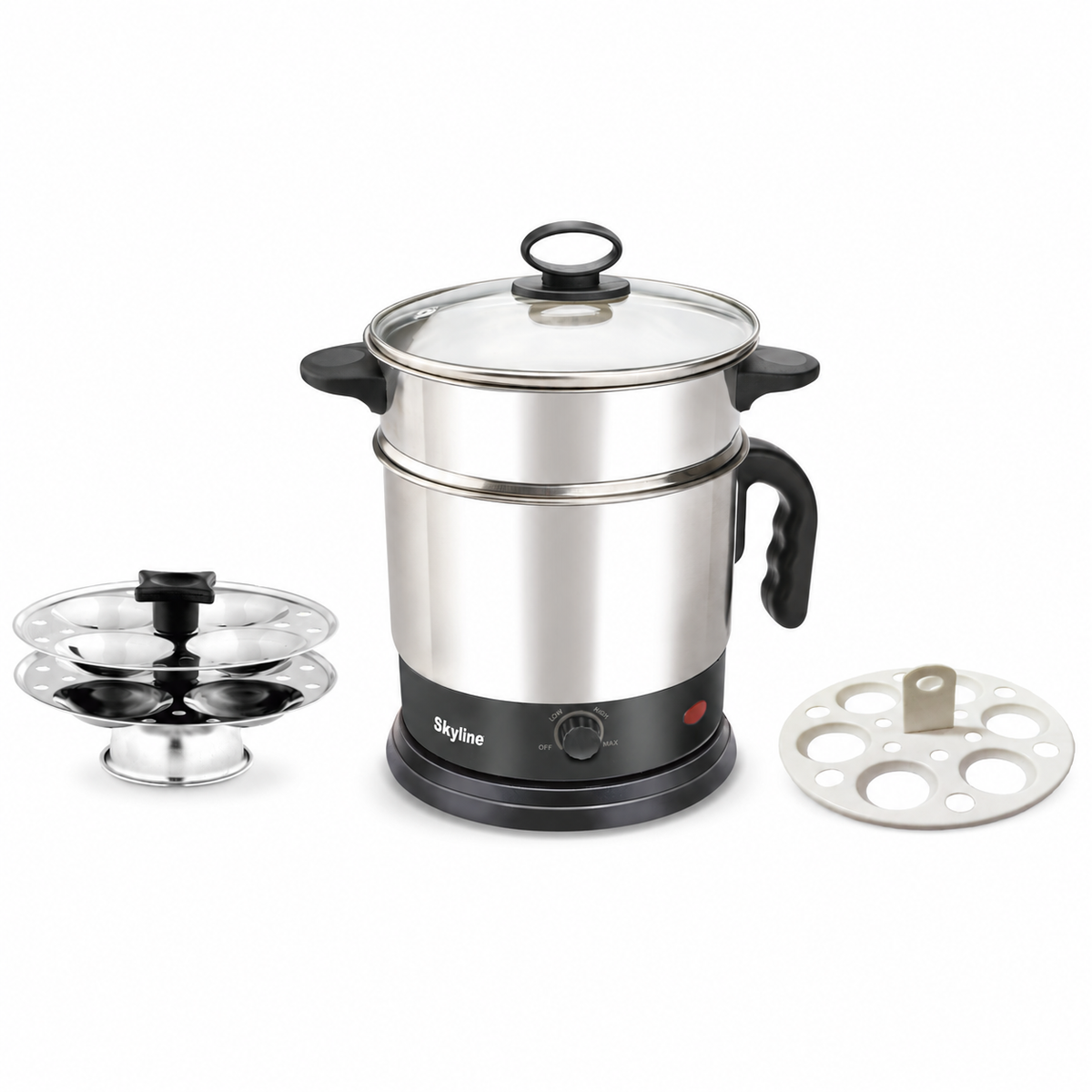 Skyline VTL-7071 1.7L multipurpose kettle with steaming accessories