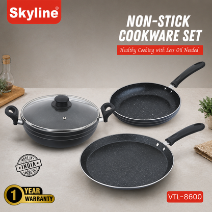 Skyline VTL-8600 cookware handles and finish detail