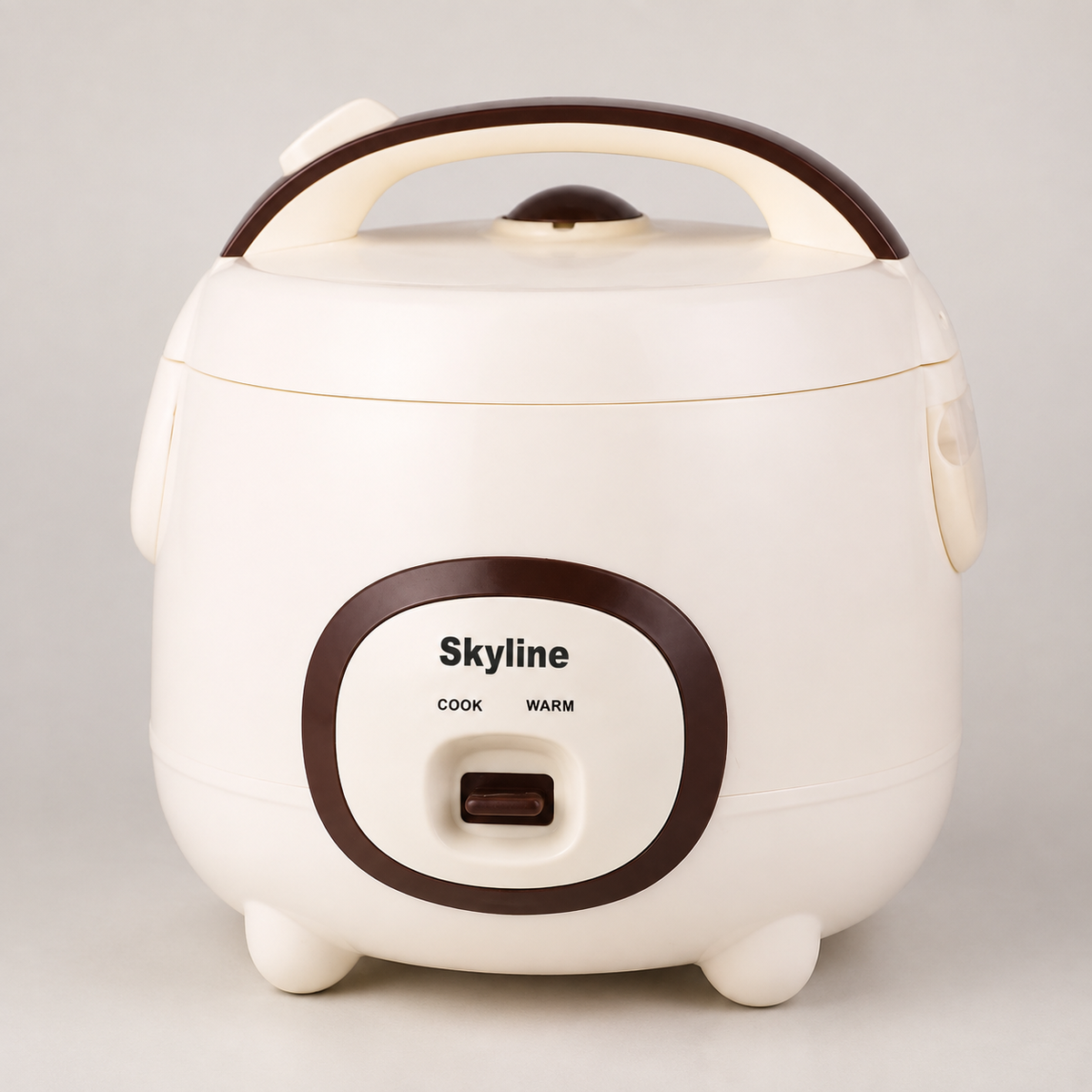 Skyline Deluxe 1.2L beige rice cooker alternate studio angle