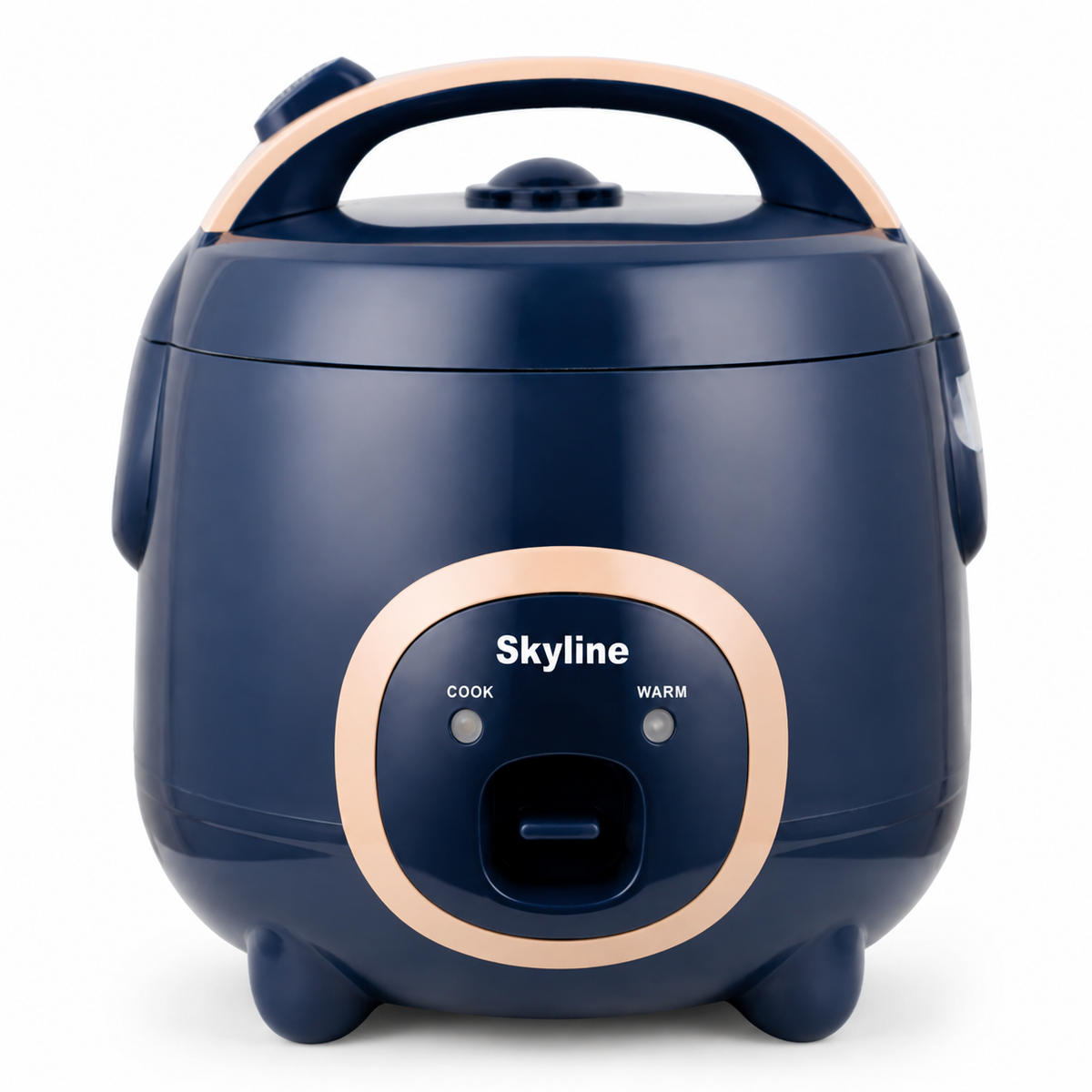 Skyline Deluxe 1.8L blue rice cooker front hero view